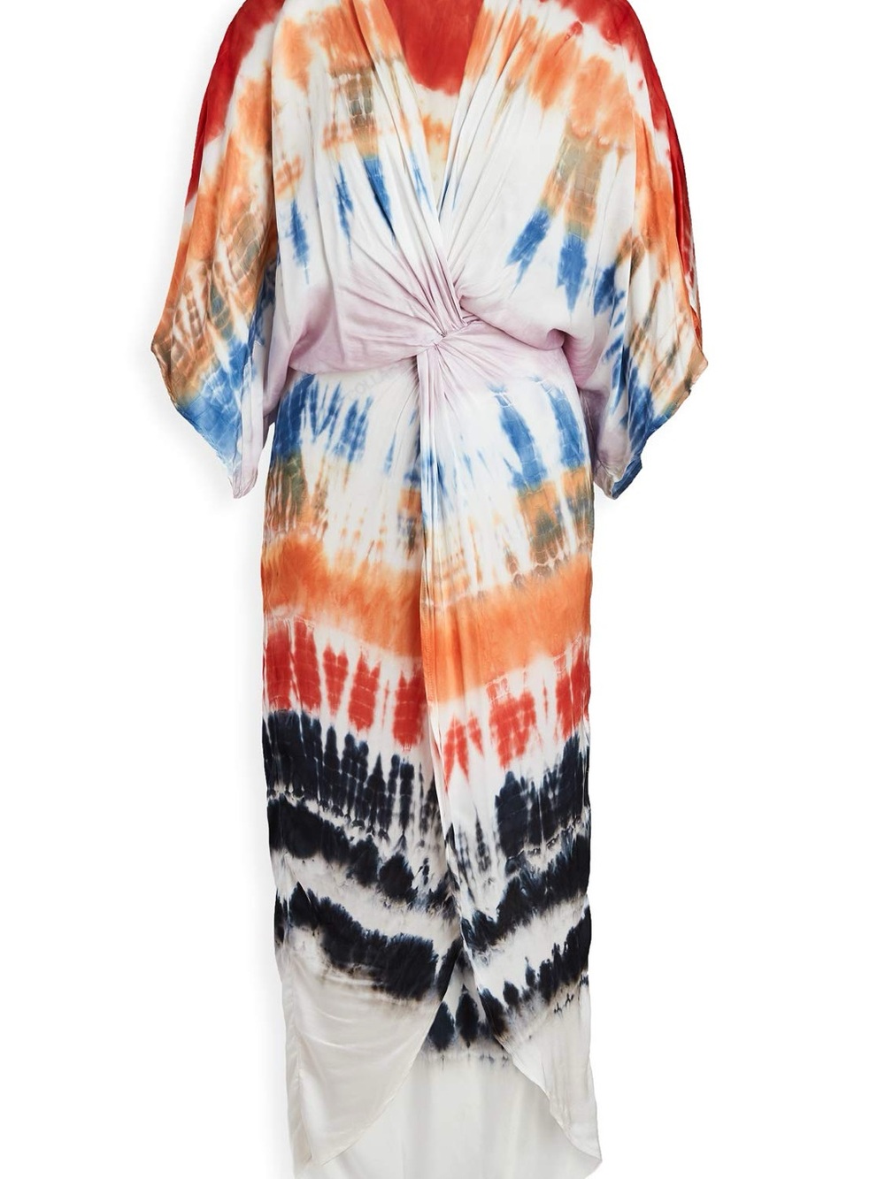 YFB Tie-Dye Maxi Dress with Knot Front - Multicolor